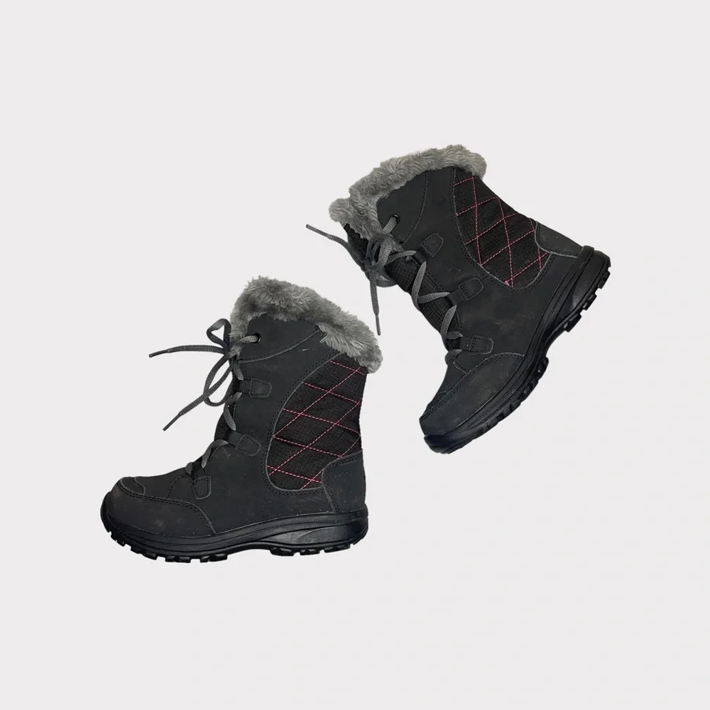 Columbia Ice Maiden II Snow Fur Lined Black Boots